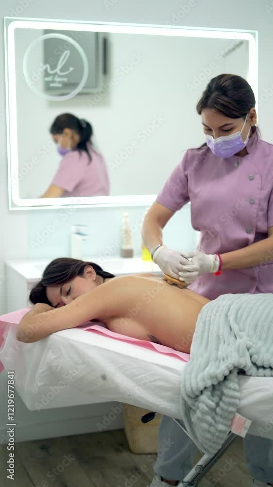 Enjoy a calming body treatment where a skilled professional gently applies oils in a tranquil spa, creating a peaceful atmosphere for ultimate relaxation and rejuvenation Enjoy a calming body treatment where a skilled professional gently applies oils in a tranquil spa, creating a peaceful atmosphere for ultimate relaxation and rejuvenation