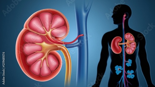 Detailed Anatomy of a Human Kidney: Internal Structure and Renal System