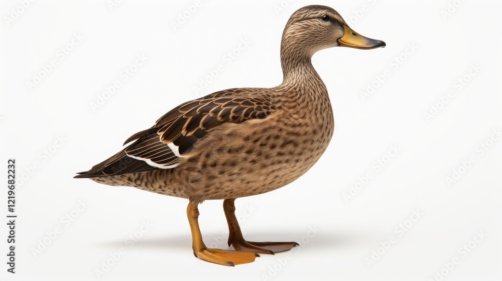 Beautiful mallard duck showcasing intricate patterns in calm surroundings. Generative AI Beautiful mallard duck showcasing intricate patterns in calm surroundings. Generative AI