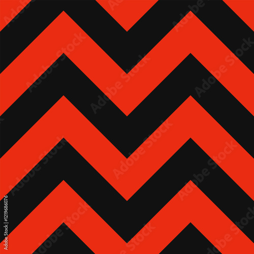 Red Black Double Chevron Stripes Background