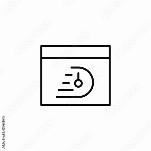 fast web speed icon sign vector