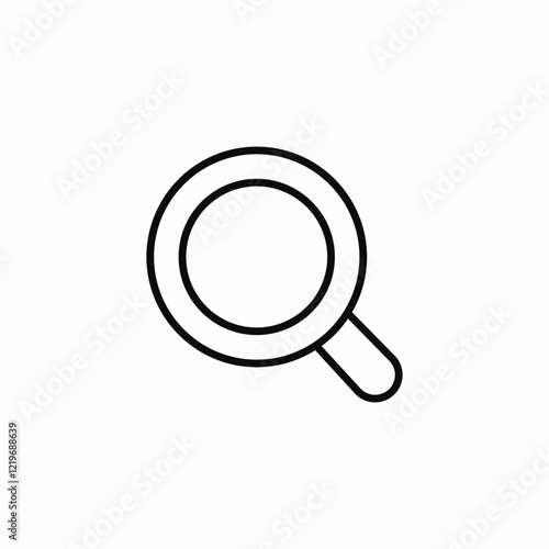 magnifier search icon sign vector
