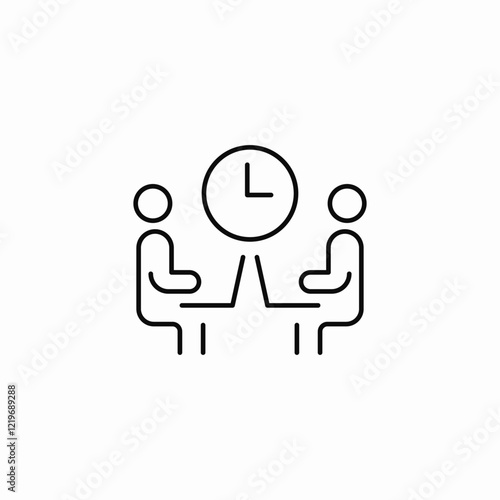 request pending icon sign vector