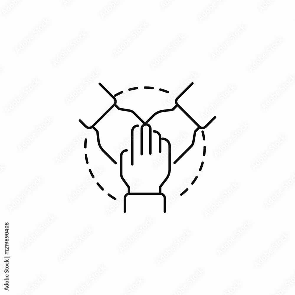 Fototapeta premium team work icon sign vector