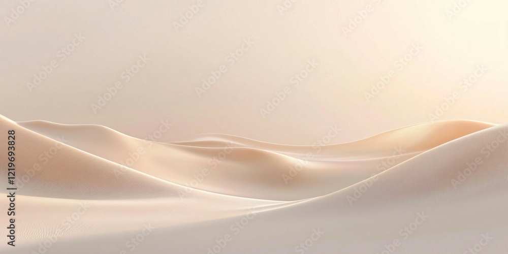 Fototapeta premium Soft Beige Sand Dunes Background with smooth curves and a warm gradient
