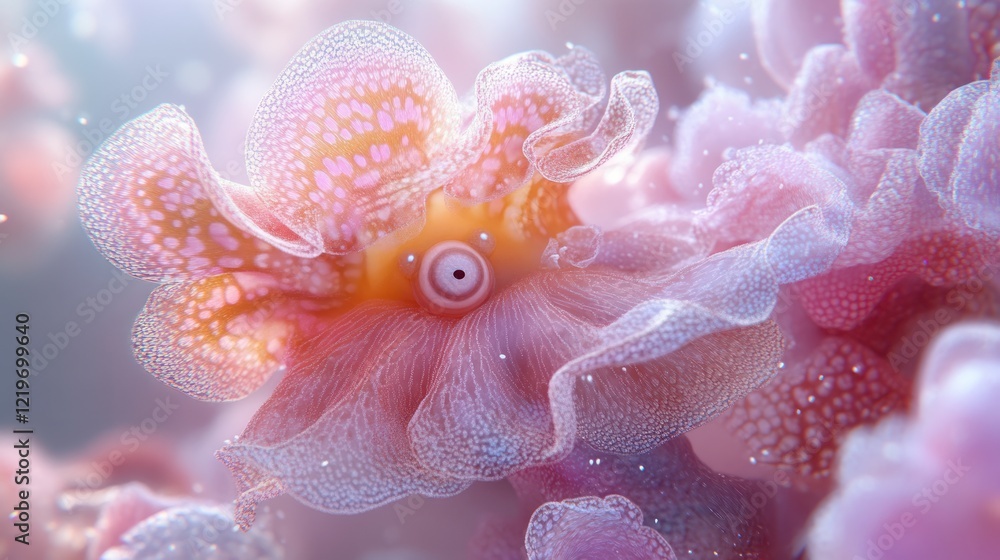 Naklejka premium Pink ethereal creature.
