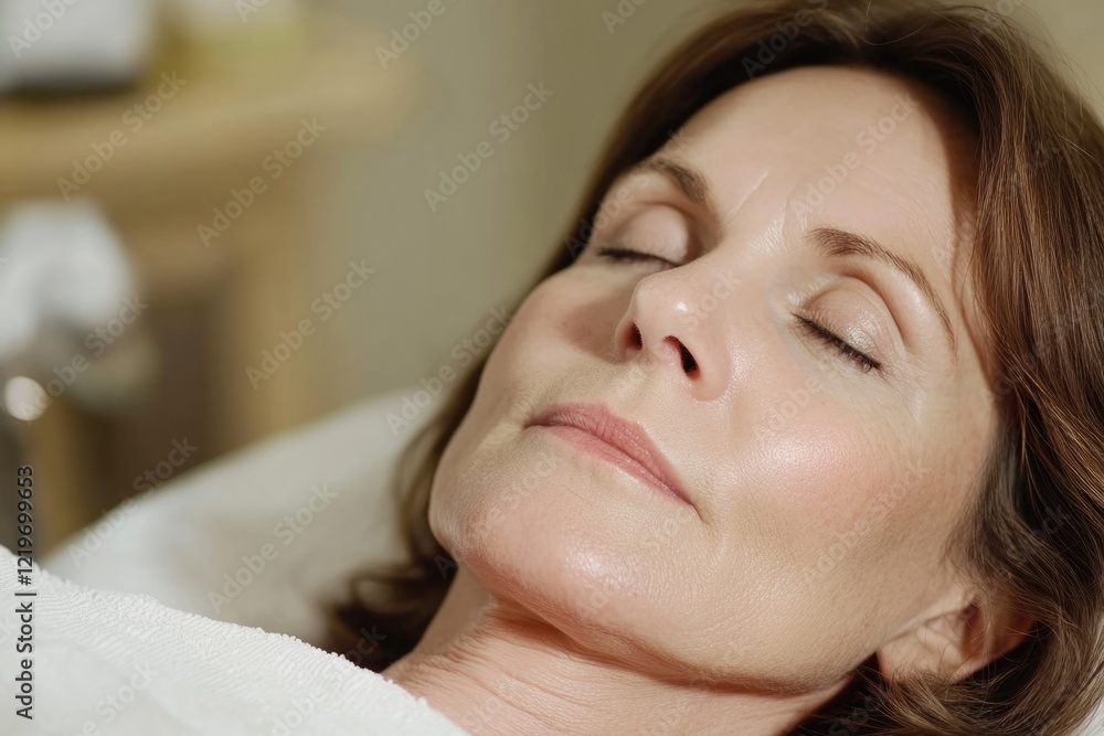 A person resting on a bed with their eyes shut, possibly tired or taking a nap A person resting on a bed with their eyes shut, possibly tired or taking a nap