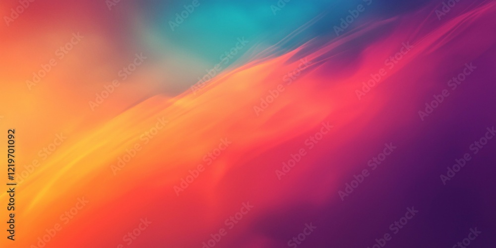 Obraz premium Fiery Gradient Flow Background with Warm Orange and Purple Tones