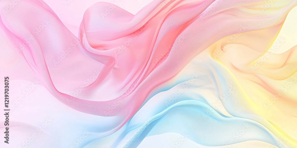 Pastel Pink and Blue Sheer Flowing Fabric Background Pastel Pink and Blue Sheer Flowing Fabric Background