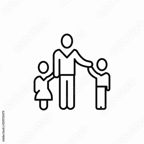 father family icon sign vector