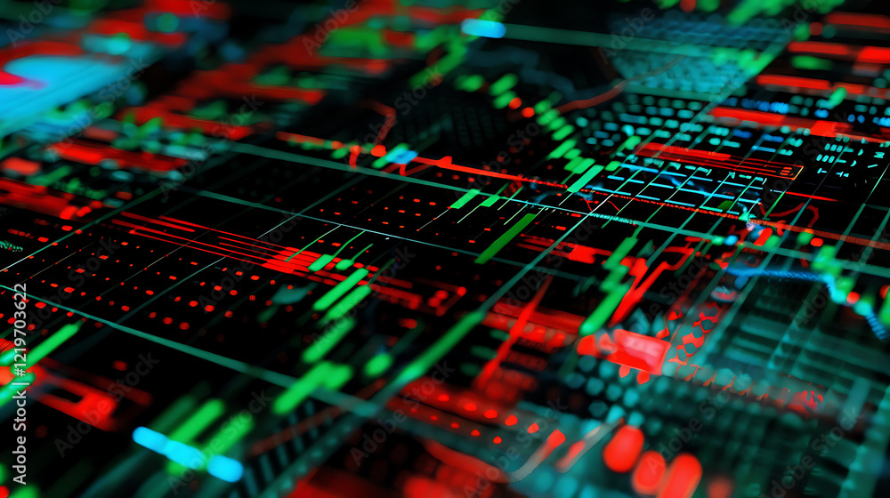 Abstract Visualization of Financial Data and Stock Market Trends Abstract Visualization of Financial Data and Stock Market Trends