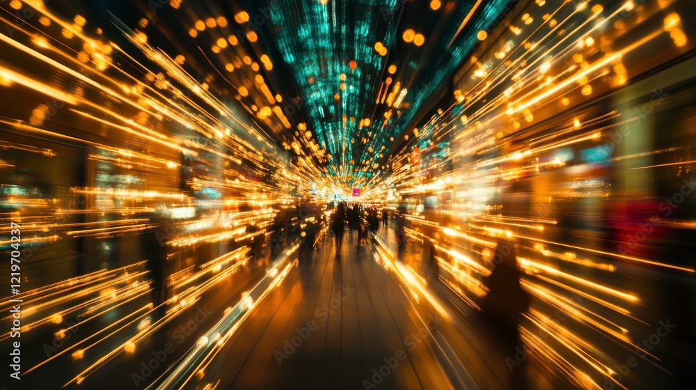Bright Light Patterns with Blurred Background Effects Bright Light Patterns with Blurred Background Effects