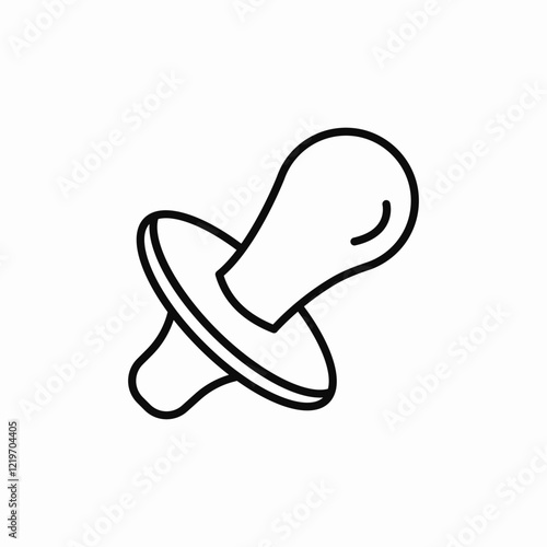 infant pacifier icon sign vector