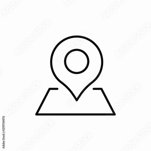 location spot icon sign vector