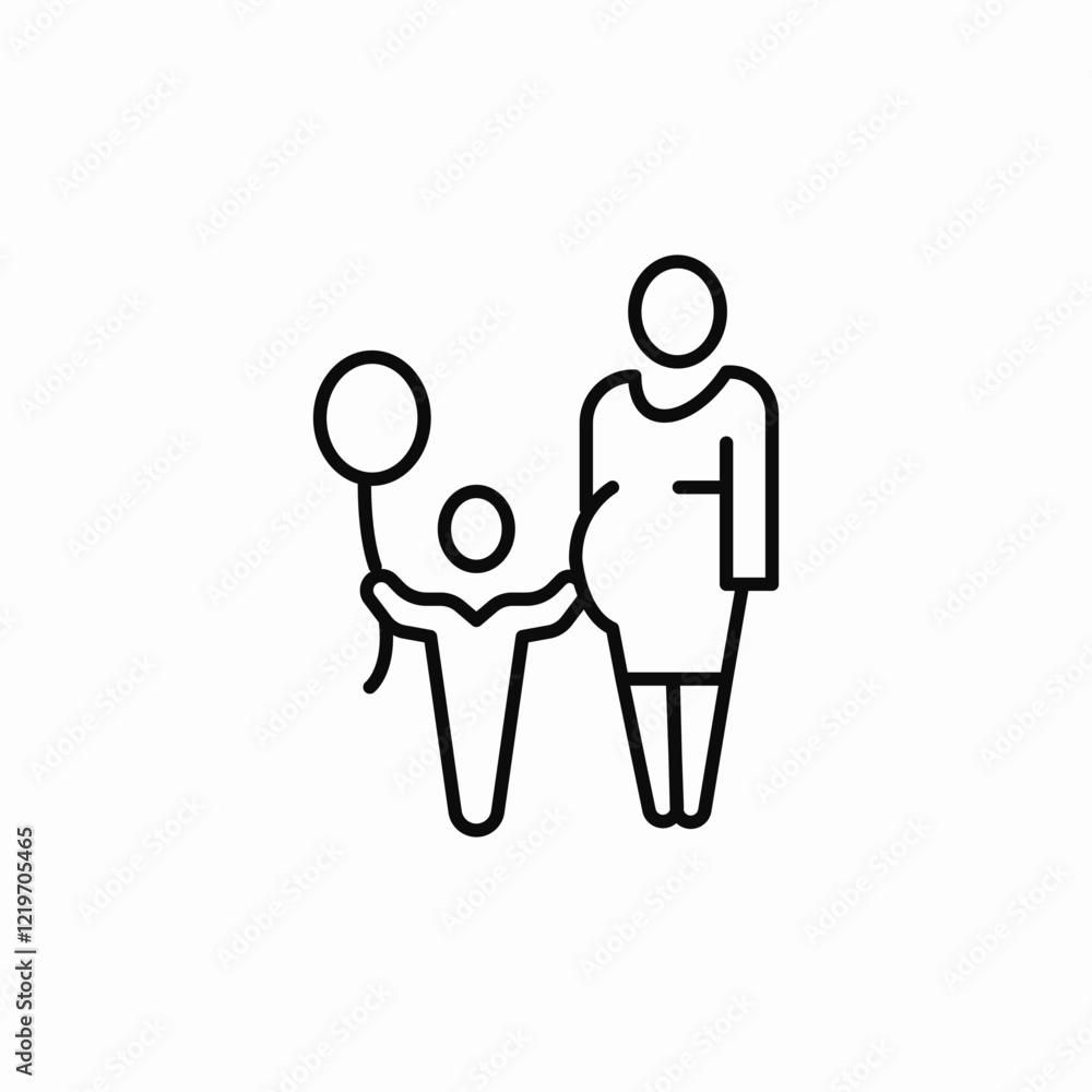 pregnancy celebration icon sign vector pregnancy celebration icon sign vector