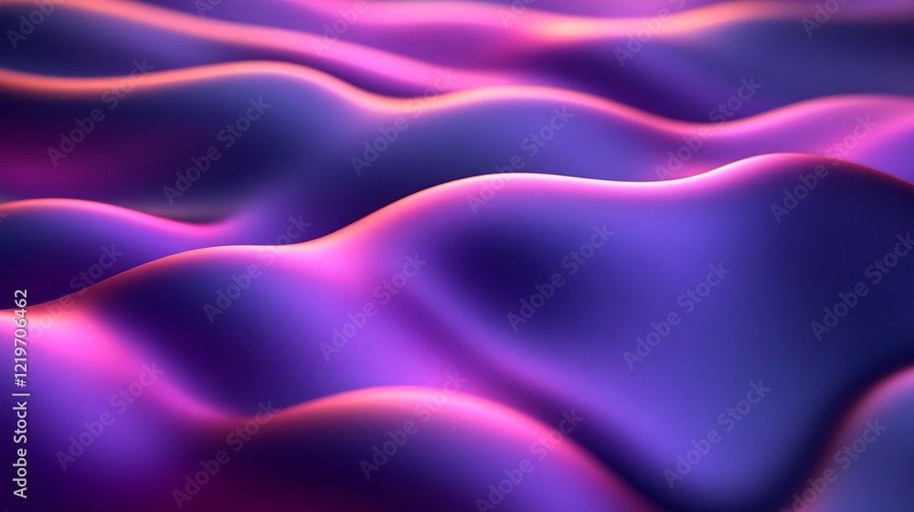 Fototapeta premium Abstract Purple and Pink Wave Forms Background