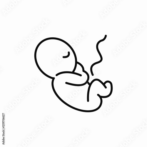 umbilical cord icon sign vector
