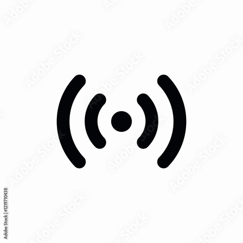 broad signal icon sign vector