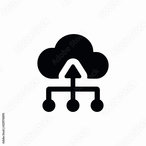 cloud computing icon sign vector