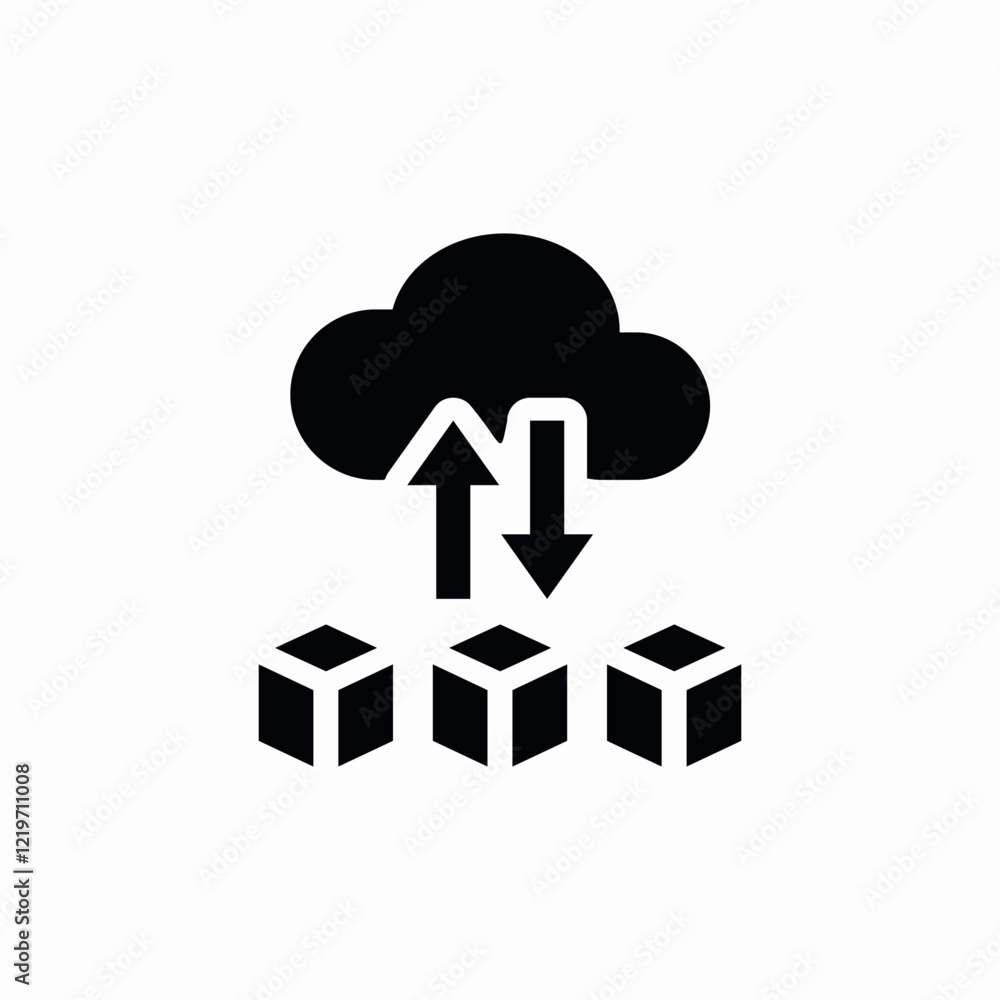 cloud storage icon sign vector cloud storage icon sign vector