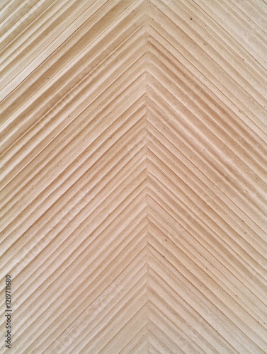 Obraz na płótnie Symmetric neutral beige natural organic plant texture pattern with V-shape design, dry palm tree foliage - aesthetic brand graphic website design background for social media content marketing w salonie