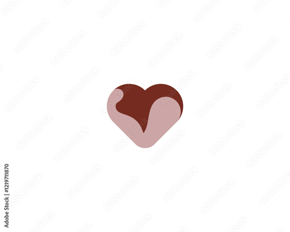 Abstract heart and biceps negative space logo. Universal gym fitness club logotype. Weightlifting bodybuilding sport symbol. illustration. Abstract heart and biceps negative space logo. Universal gym fitness club logotype. Weightlifting bodybuilding sport symbol. illustration.