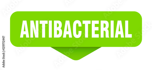 antibacterial sticker. antibacterial sign on transparent background
