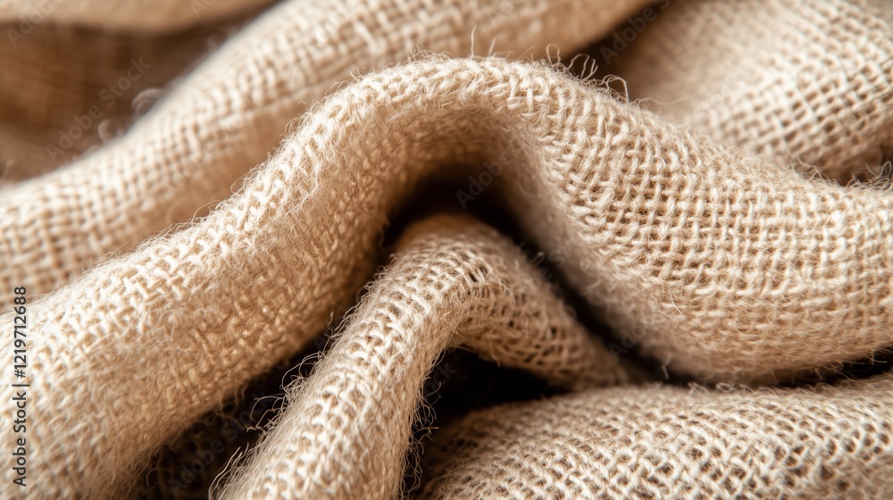Textured burlap fabric close-up capturing natural rustic texture Textured burlap fabric close-up capturing natural rustic texture
