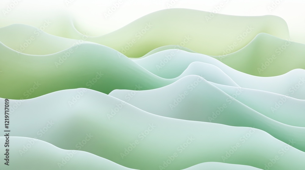 Fototapeta premium Gentle Flowing Shapes with Subtle Gradients