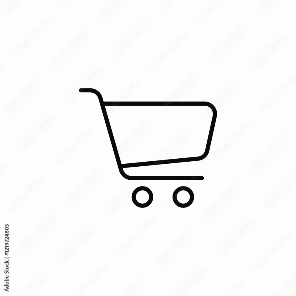 online shopping trolley icon sign vector online shopping trolley icon sign vector