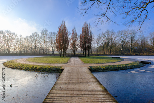 Eisinsel im Stadtpark Gütersloh
