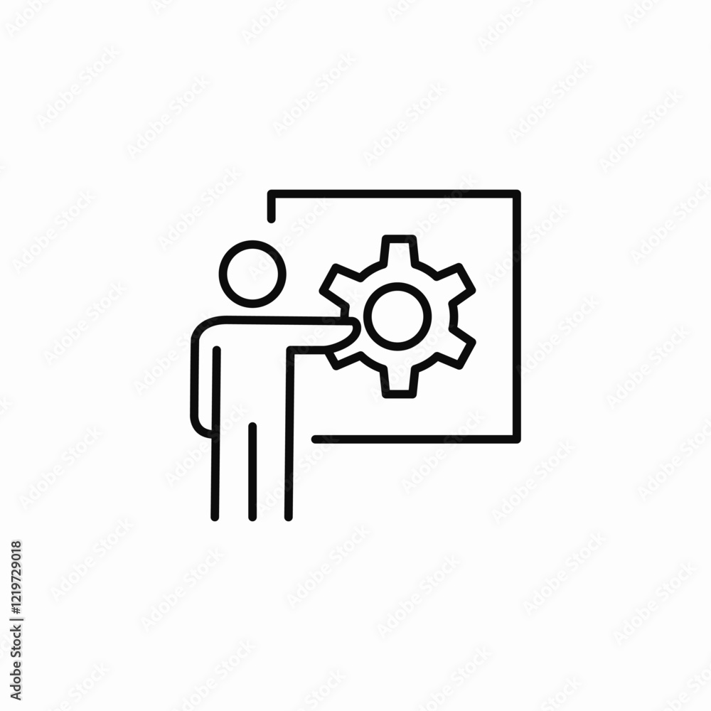 engineering presentation icon sign vector engineering presentation icon sign vector