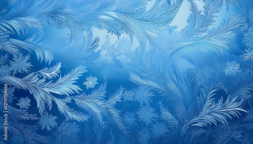 frozen pattern on winter glass blue ice frost background texture blue wallpaper crystals of snow on window surface screen overlay abstract design frozen pattern on winter glass blue ice frost background texture blue wallpaper crystals of snow on window surface screen overlay abstract design