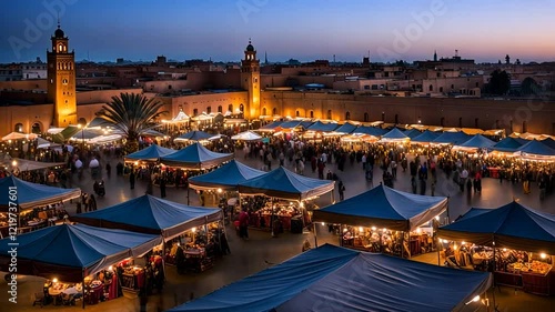 Marrakech market square.