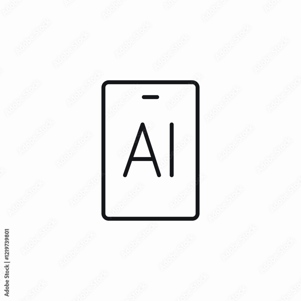 ai mobile platform icon sign vector ai mobile platform icon sign vector