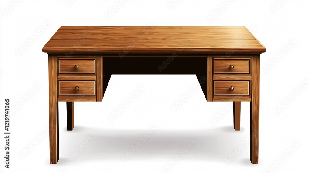 Professional Wide Angle Desk Sticker Centered Composition Full View Image Professional Wide Angle Desk Sticker Centered Composition Full View Image