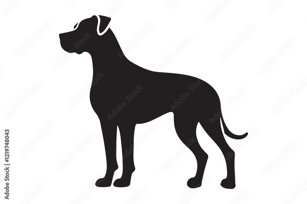 Fototapeta premium Dog silhouette