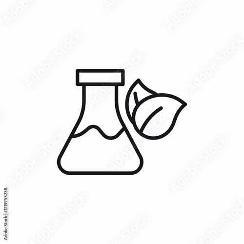 eco chemicals icon sign vector