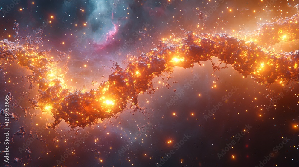 Calming portrayal of a cosmic ribosome Calming portrayal of a cosmic ribosome