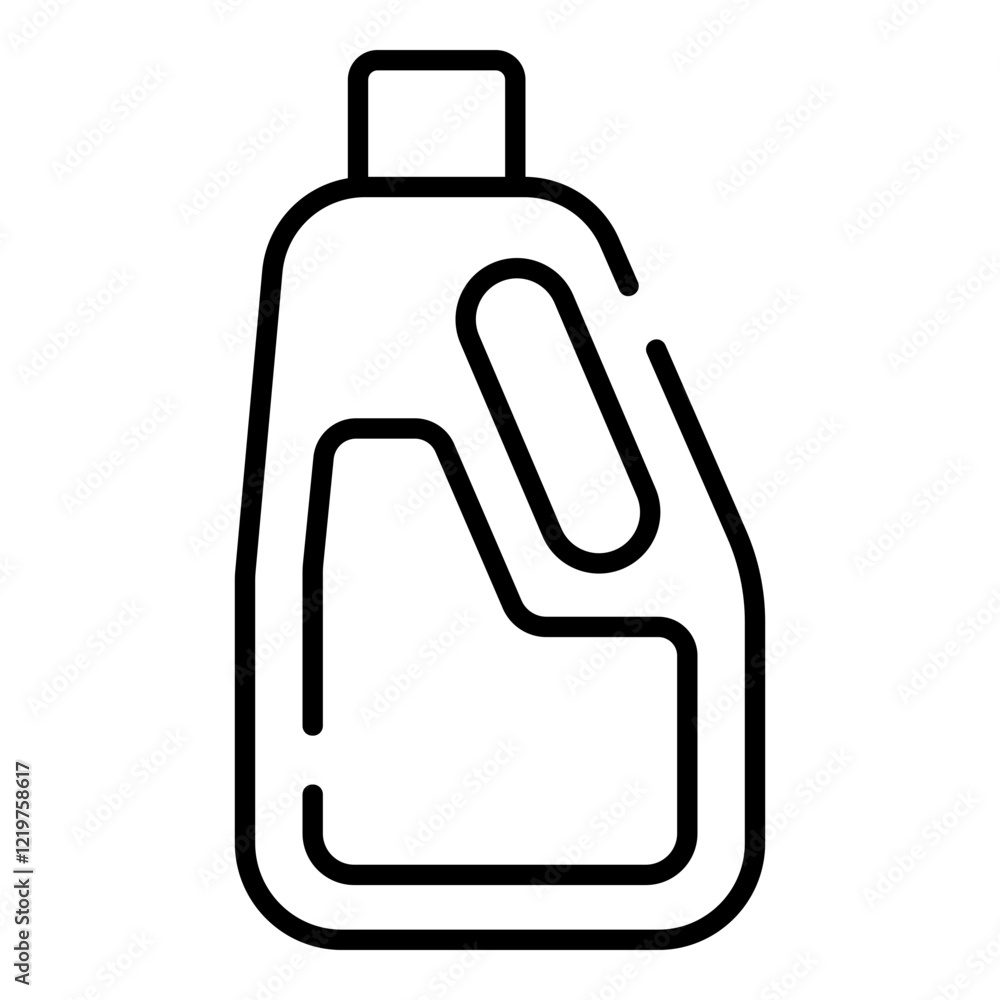 Floor cleaner bottle black line icon Floor cleaner bottle black line icon