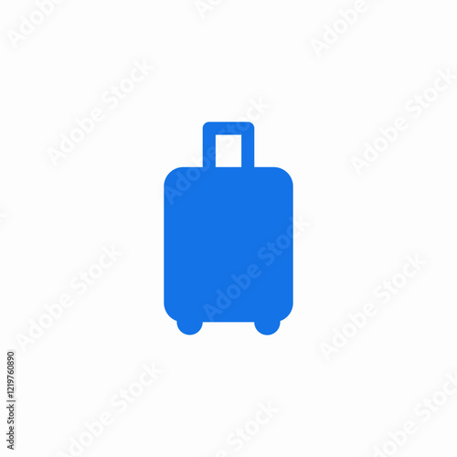 handle luggage icon sign vector