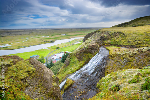 Systrafoss waterfall at Kir...