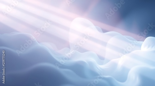 Wallpaper Mural Delicate Light Streams Through Soft, Flowing Fabric Torontodigital.ca