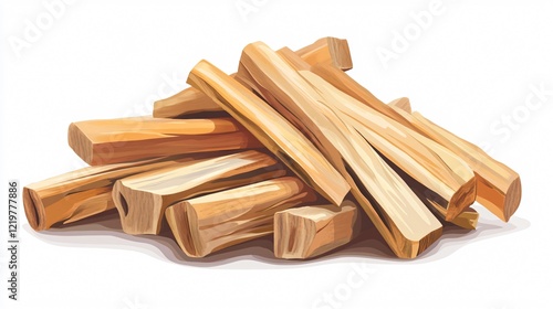 Palo Santo and White Sage Wide Angle Centered Composition