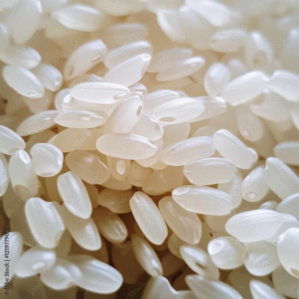 Close-up of uncooked white rice grains. Highlighting the texture and purity of the rice. Ideal for packaging designs and food advertisements. Close-up of uncooked white rice grains. Highlighting the texture and purity of the rice. Ideal for packaging designs and food advertisements.