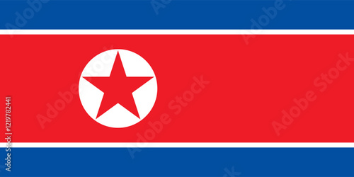 National flag Democratic Peoples Republic of Korea