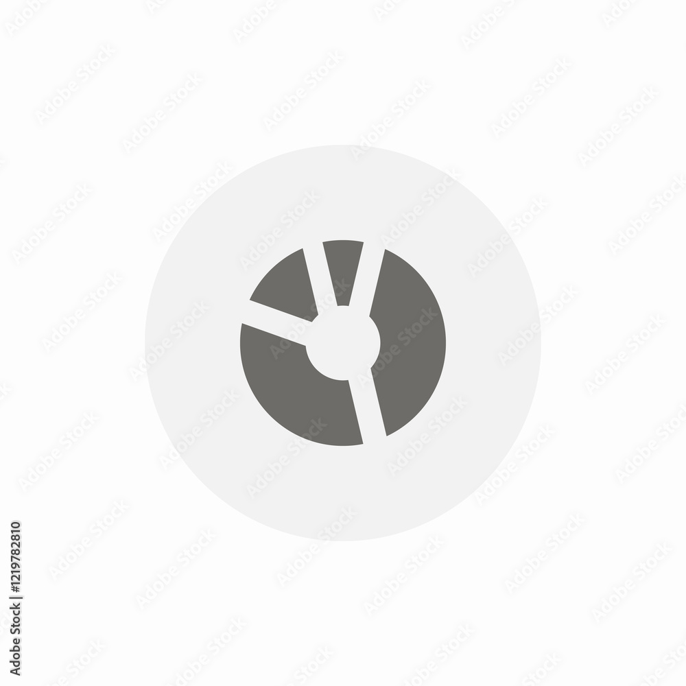 circle chart share chunks icon sign vector circle chart share chunks icon sign vector