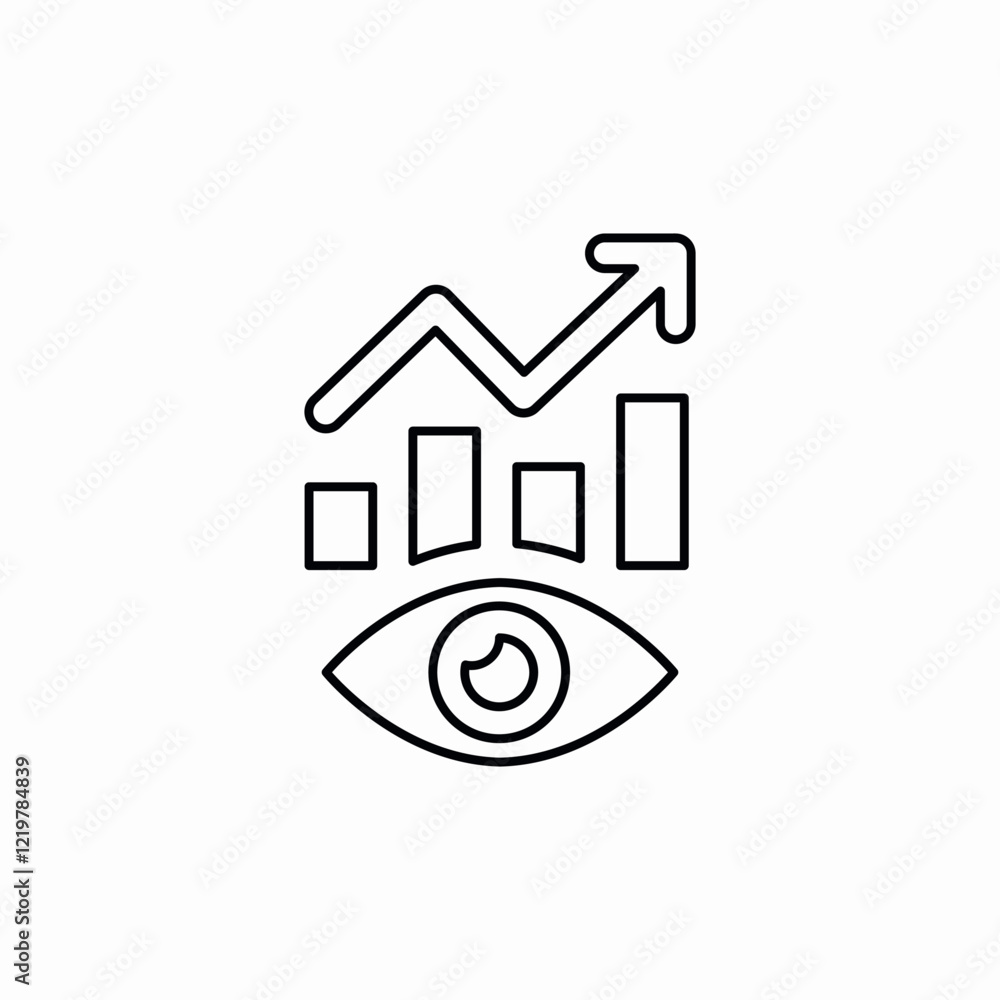 statistical data view icon sign vector statistical data view icon sign vector