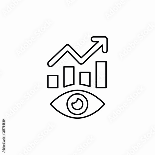 statistical data view icon sign vector