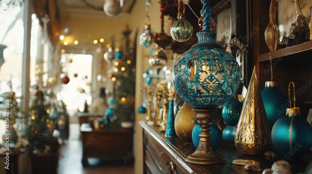 Fototapeta premium Festive Boutique Decor with Natural Lighting